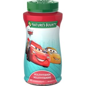 Natures Bounty Disney Kids Cars Multivitamin - 180 Count