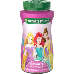 Disney Kids Princess Multivitamin Gummies, No Artificial Flavours - 180 Count