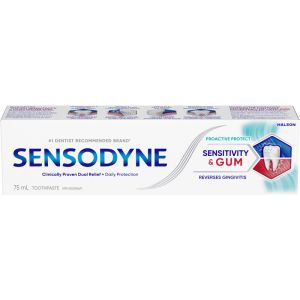 Sensodyne Sensitivity & Gum Toothpaste, Clean & Fresh 75 ML
