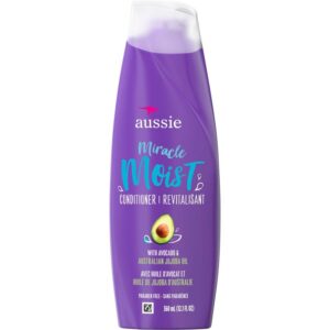 Aussie Paraben-Free Miracle Moist Conditioner w/ Avocado & Jojoba Oil, 360 mL
