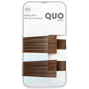 Quo Beauty Curve Bobby Pins - Brown
