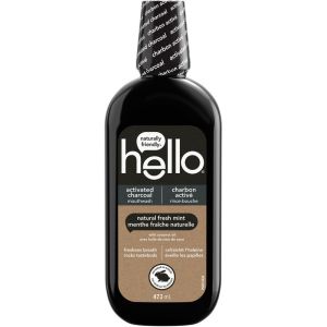 Hello Activated Charcoal Mouthwash - 473mL