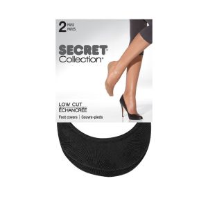 SECRET COLLECTION Low Cut Foot Covers Petite - Black