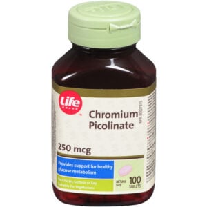 Life Brand Chromium Picolinate 250mcg 100 TAB