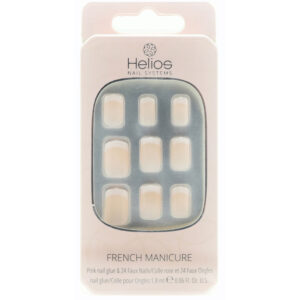 Helios Basic French Petite Anil Color Artificial Nails
