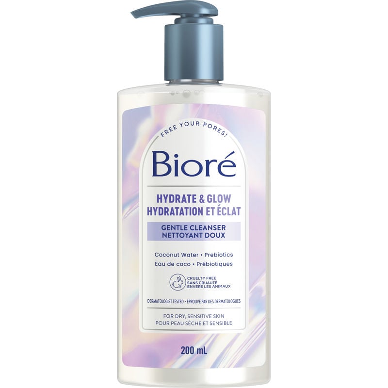Biore Hydrate & Glow Hydrating Gentle Facial Cleanser