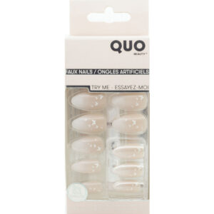 Quo Beauty Faux Nail Kit with Glue in Iridescent Blue