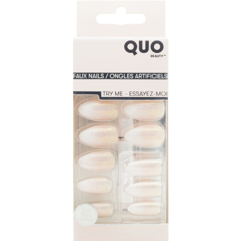 Write Me Roses Kit Quo Beauty Faux Nail Kit with Glue - Rose Gold French - CTC Health