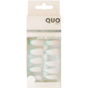 Quo Beauty Faux Nail Kit with Glue in Iridescent Blue