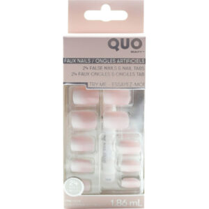 Quo Beauty Faux Nail Kit with Glue - French