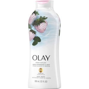 Olay Fresh Outlast Body Wash, White Strawberry & Mint, 650 mL