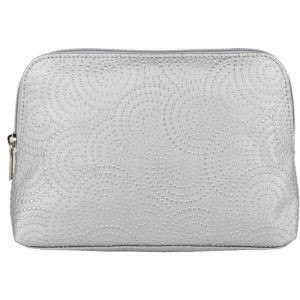 Quo Beauty Tactile Textures Round Top Clutch - Silver Unit