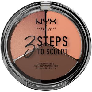NYX Professional Makeup Cream Highlight And Contour Palette - Deep