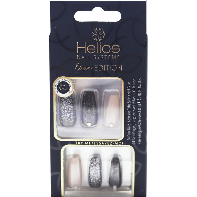 Helios Luxe Edition Artificial Nail Color: Black