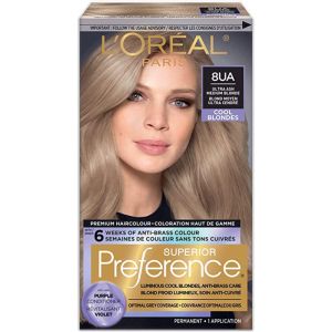 L'Oreal Paris Superior Preference Ultra Ash Medium Blonde Permanent Hair Colour