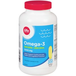 Life Brand Omega-3 1000mg 200 Capsules