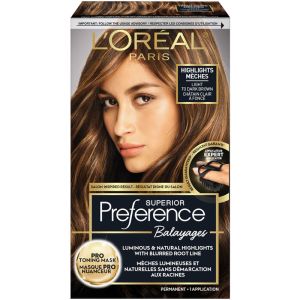 L'Oreal Preference Superior Preference Balayage Highlighting Kit Permanent Hair Color - Light to Dark Brown