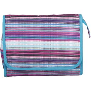 Quo Beauty Abstract Stripes Hanging Foldover Clutch Blue