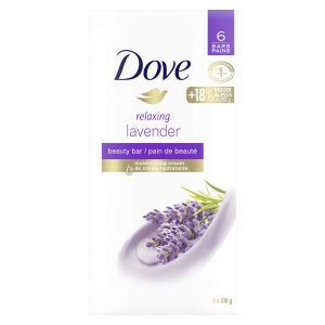 Dove Relaxing Lavender Beauty Bar - Moisturizing Gentle Skin Cleanser