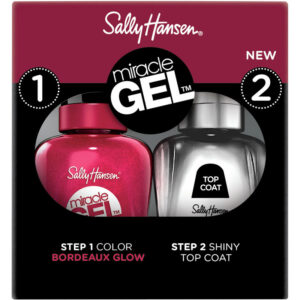 Sally Hansen Miracle Gel Nail Colour - Duopack Color: Bordeaux Glow