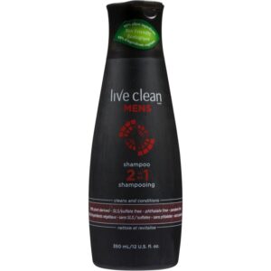 Live Clean Mens 2-in-1 Shampoo with PowerTech 3