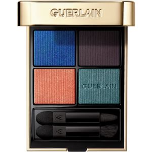Guerlain Ombres G Eyeshadow Quad - Shades of Blue, Brown, and Copper