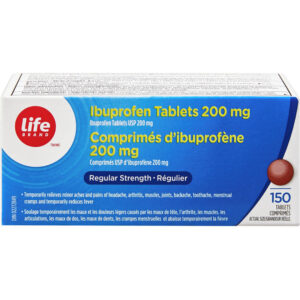 Life Brand LB Ibuprofen 200MG 150 TAB - Pain Relief Tablets