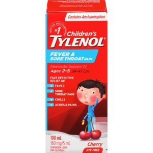 Children's TYLENOL® Acetaminophen Suspension Liquid, Cherry 100 ML