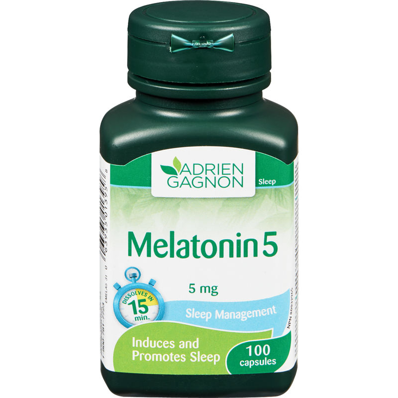 Adrien Gagnon Melatonin 5 mg 100 Capsules