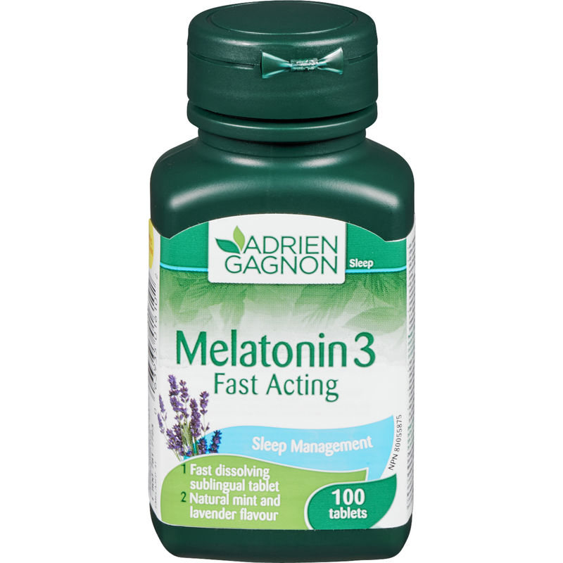 Adrien Gagnon Melatonin 3mg Fast Acting 100 CAP