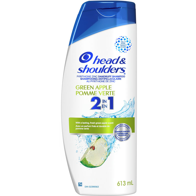 Head and Shoulders Green Apple 2-in-1 Shampoo + Conditioner 613 ML