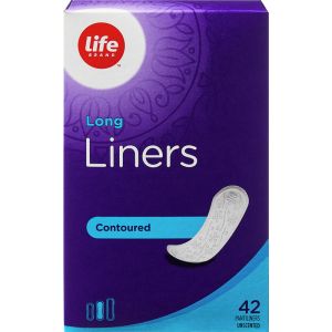 Life Brand LB Pantyliner Contour Long 42 ea