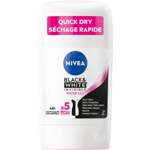 Nivea Black & White Invisible Water Lily Anti-Perspirant Stick 51G