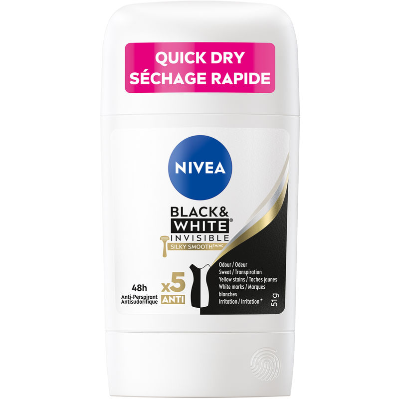 Nivea Black & White Invisible Silky Smooth Anti-Perspirant Stick