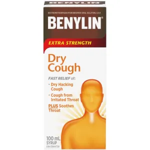 Benylin Extra Strength Dry Cough Relief Syrup 100 mL