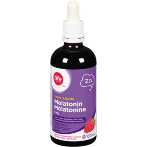 Life Brand Melatonin Liquid 5mg - Strawberry 100 mL
