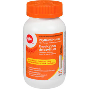 Life Brand LB Psyllium Husks 160 Capsules for Healthy Heart and Digestive Health