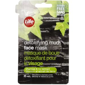 Life Brand Detoxifying Mud Face Mask, Charcoal & Ivy Extract 15 mL