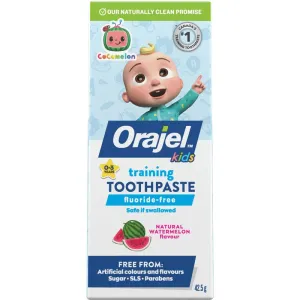 Orajel Kids Cocomelon Training Toothpaste, Fluoride-Free, Watermelon Flavour, 42.50 g