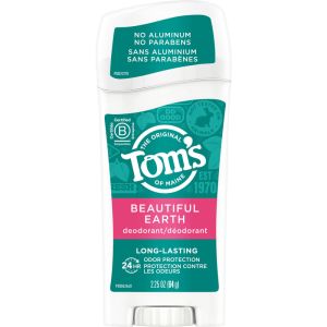 Tom's of Maine Long-Lasting Aluminum-Free Natural Deodorant for Women, Beautiful Earth 64 g