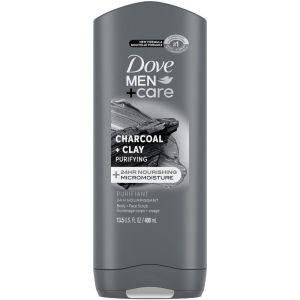 Dove Men+Care Charcoal + Clay Body and Face Wash with MicroMoisture Technology 400 mL