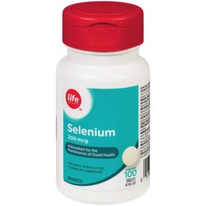 Life Brand Selenium 200mcg Antioxidant Tablets