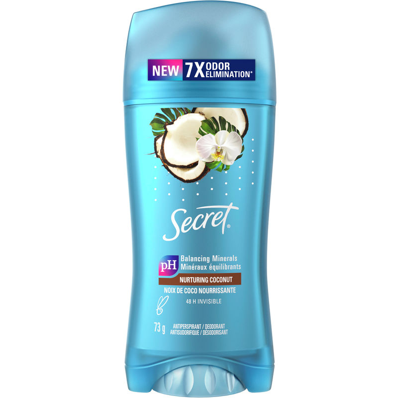 Secret Coconut Invisible Solid Antiperspirant and Deodorant, 73 G