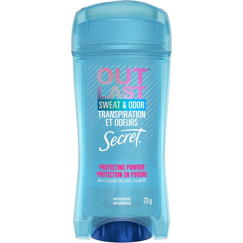 Secret Outlast Sweat & Odor Clear Gel Women's Antiperspirant Deodorant, Protecting Powder Scent, 73g