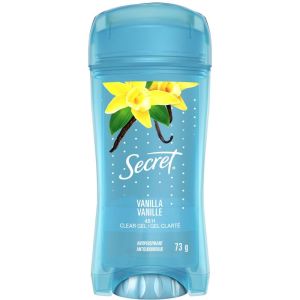 Secret Clear Gel Antiperspirant and Deodorant, Vanilla Scent, 73g
