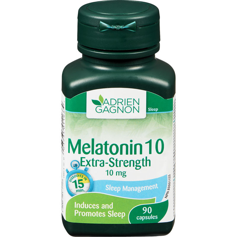 Adrien Gagnon Melatonin 10 mg Extra-Strength 90 Capsules