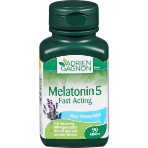 Adrien Gagnon Melatonin 5 mg Fast Acting Sublingual Tablets