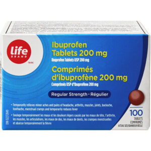 Life Brand LB Ibuprofen 200MG 100 TAB - Pain Relief Tablets