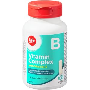 Life Brand Vitamin B Complex with Vitamin C 100 Capsules