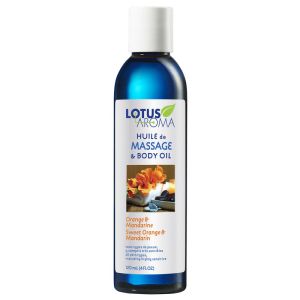 Lotus Aroma Massage & Body Oil Sweet Orange & Mandarin 120 mL